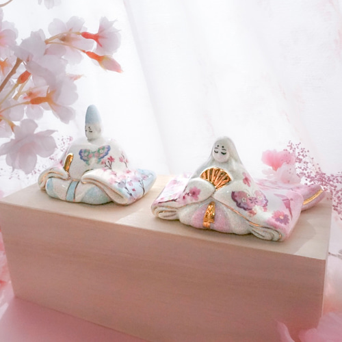 陶器のお雛様 〜ひな祭り〜 桃の節句 ひな人形・雛飾り ❤︎Blanche