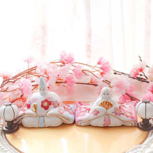陶器のお雛様 〜ひな祭り〜 桃の節句 ひな人形・雛飾り ❤︎Blanche