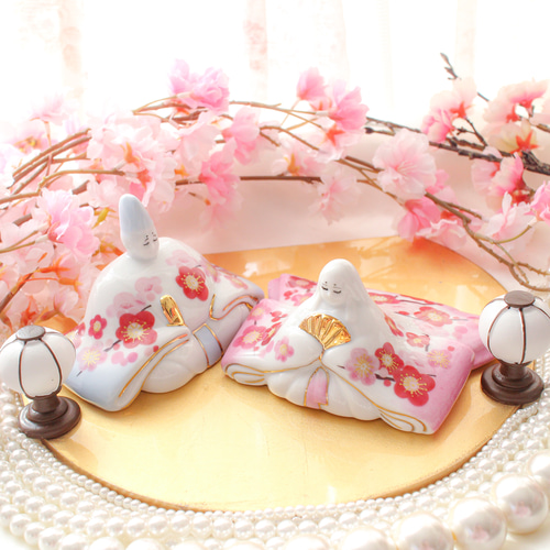 陶器のお雛様 〜ひな祭り〜 桃の節句 ひな人形・雛飾り ❤︎Blanche