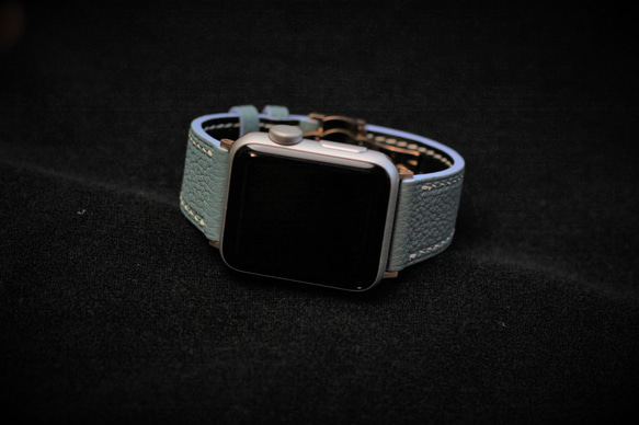 【新作】高級革使用Apple Watch トゴ　レザーベルト　レザーバンド　時計バンド D80 6枚目の画像