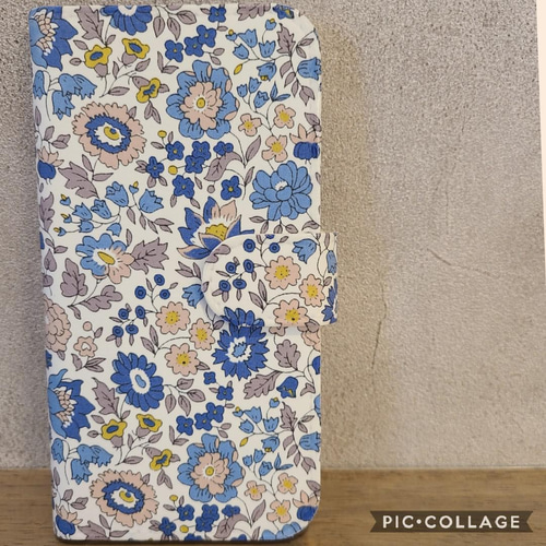 リバティプリント使用ハンドメイドスマホケース手帳型AndroidiPhone  