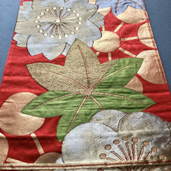 帯のタペストリー　輝く菊と鶴　2　正月飾り　　SDGｓ　サスティナブル 5枚目の画像