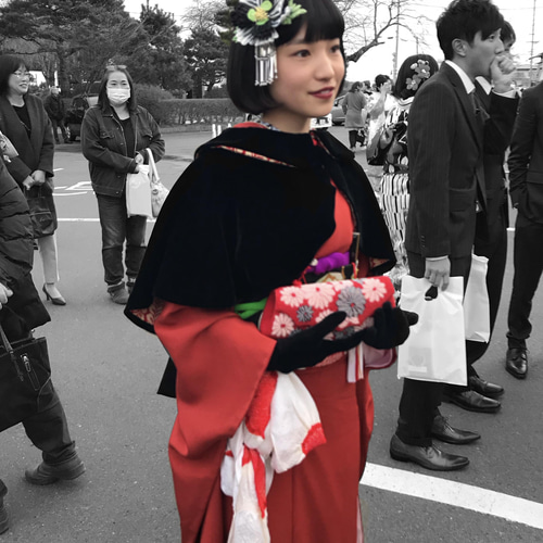 ビロードオリジナルケープ 成人式 卒業式 ショール ストール yotaka