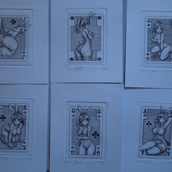 萌銅版画　全コレクション５５種　銅版画　エングレーヴィング　engraving 絵画　イラスト　手描きイラスト　 2枚目の画像