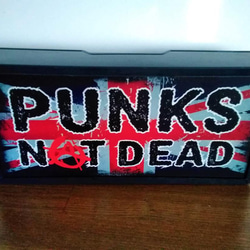 イギリス UK パンクロック PUNKS NOT DEAD サイン 看板 置物 雑貨 LED2wayライトBOX 4枚目の画像