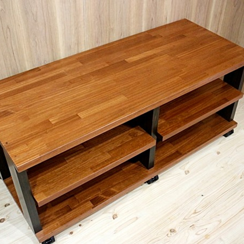 注文製作 木製（無垢材）テレビボード、AVボード、オーディオラック