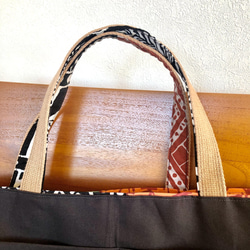 トートバッグ  〜　ハワイファッションブランドNOANOA のパッチバッグからのリメイク品S 10枚目の画像