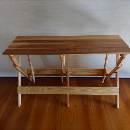杉サウナ用折りたたみベンチ(座面奥行き35cm、高さ60cm、幅 杉サウナ用折りたたみベンチ(座面奥行き35cm、高さ60cm、幅