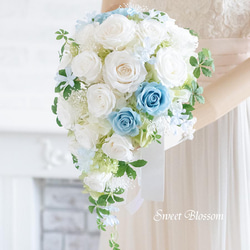 オーダーメイド】プリザーブドフラワーのセミキャスケードブーケ