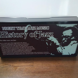 ジャズ トランペット 演奏者 音楽 History of Jazz サイン 看板 置物 雑貨 LED2wayライトBOX 4枚目の画像