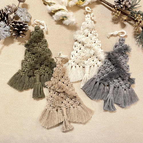☆Xmas tree マクラメタペストリー ミニ☆
