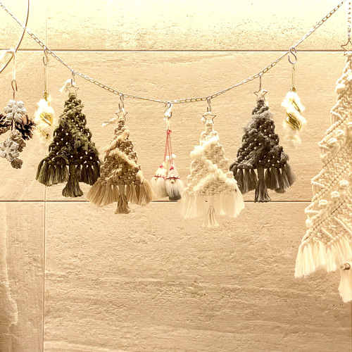 ☆Xmas tree マクラメタペストリー ミニ☆