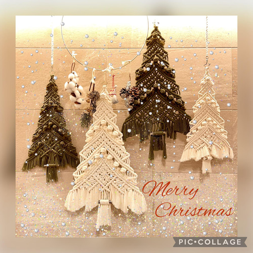 ☆Xmas tree マクラメタペストリー ミニ☆