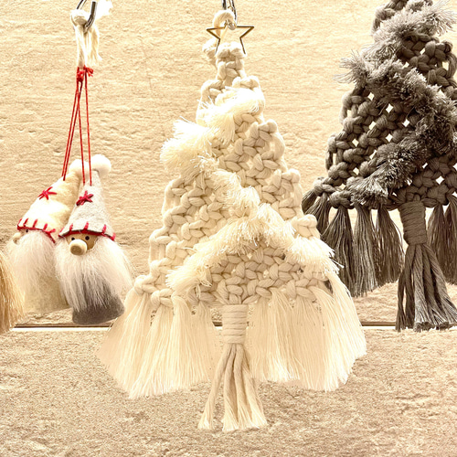 ☆Xmas tree マクラメタペストリー ミニ☆