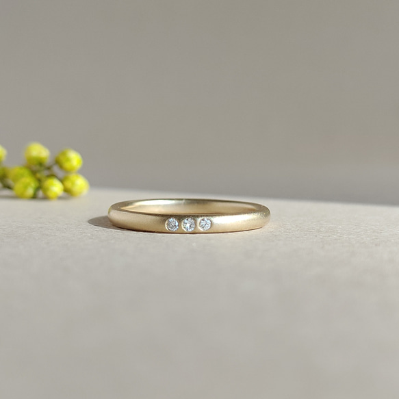 Eden S幅 K18シャンパンゴールド/イエローゴールド/Pt ダイヤモンド