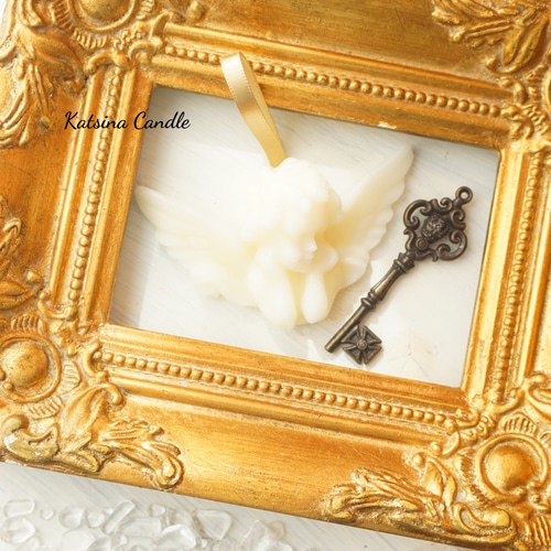 名入れタグ】選べる精油＆香り / 天然石 / 天使のアロマワックスサシェ