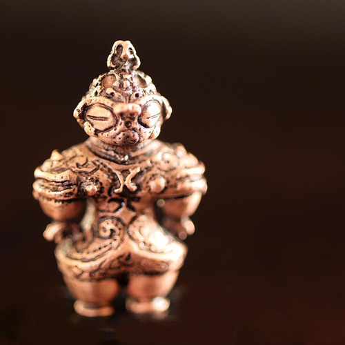 恵比須田遺跡 豆遮光器土偶 ペンダント （659-543/純銅製） ネックレス