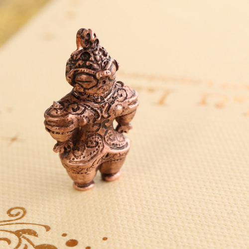 恵比須田遺跡 豆遮光器土偶 ペンダント （659-543/純銅製