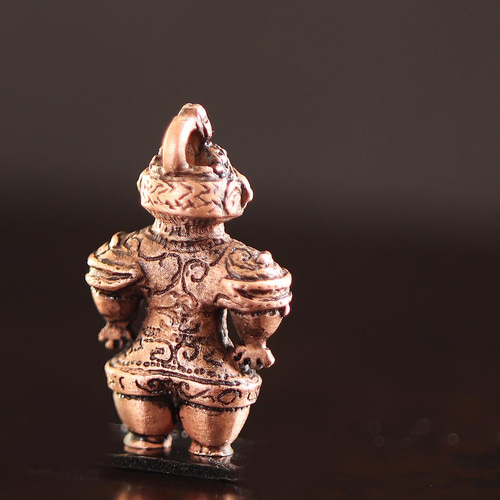 恵比須田遺跡 豆遮光器土偶 ペンダント （659-543/純銅製） ネックレス