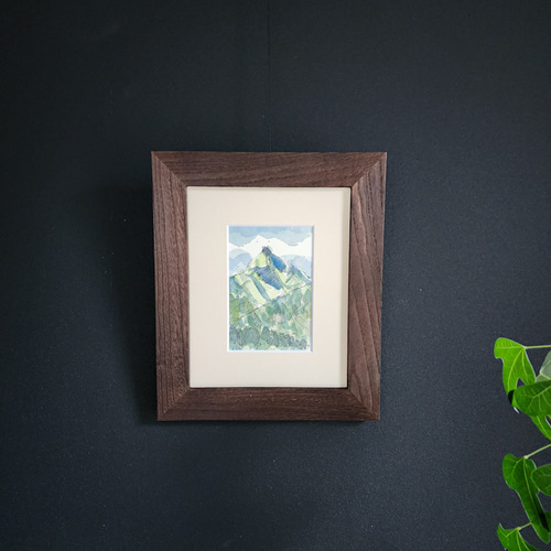 水彩画】「春の路 28」 北海道（利尻山） 絵画 アトリエZenkichi