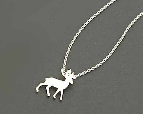 1個入り】トナカイのネックレス、しか、幸運のペンダント、ペア