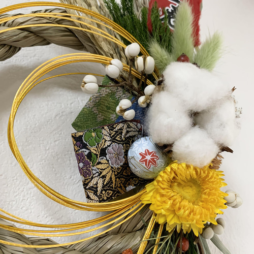 ドライフラワー✩.*˚正月のしめ縄飾り金水引 しめ縄・しめ飾り はない