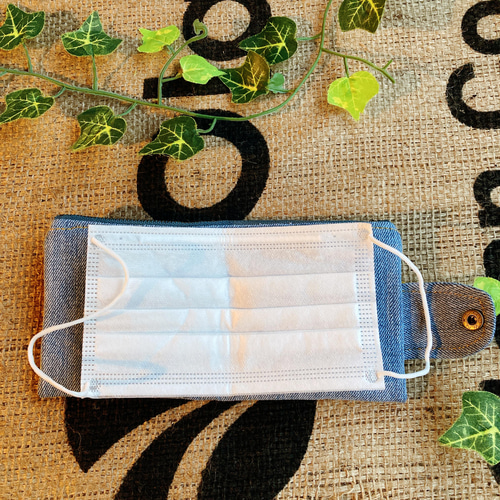 デニム マスクケース ハンドメイド リメイク マスクケース M.MARI 通販  