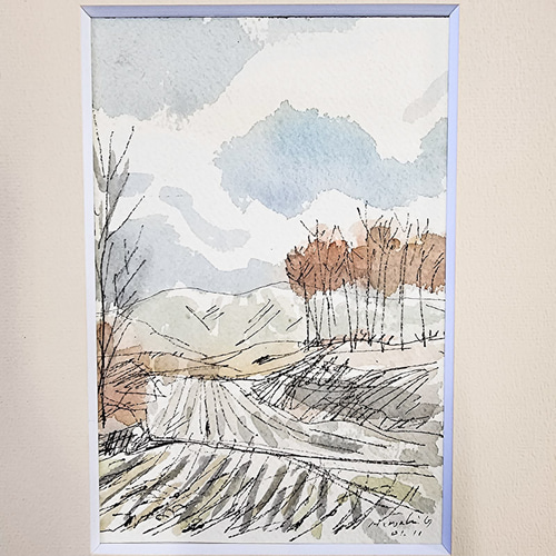 晩秋　水彩画　(270×240㎜) 晩秋 水彩画 (270×240㎜) 晩秋 水彩画 (270×240㎜)