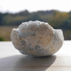天然石 約554g約87mmセレスタイト(マダガスカル産)ハート型半球原石結晶ぎっしり天青石[ce-211214-01] 15枚目の画像
