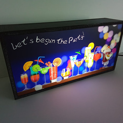 アメリカン カクテル バー カフェ スナック パブ カウンター 酒 サイン 看板 置物 雑貨 LED2wayライトBOX 3枚目の画像