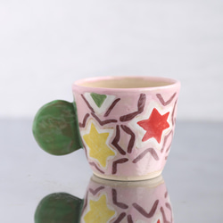 Mug Cup / Momiji Pattern (粉色) 耳把 第3張的照片