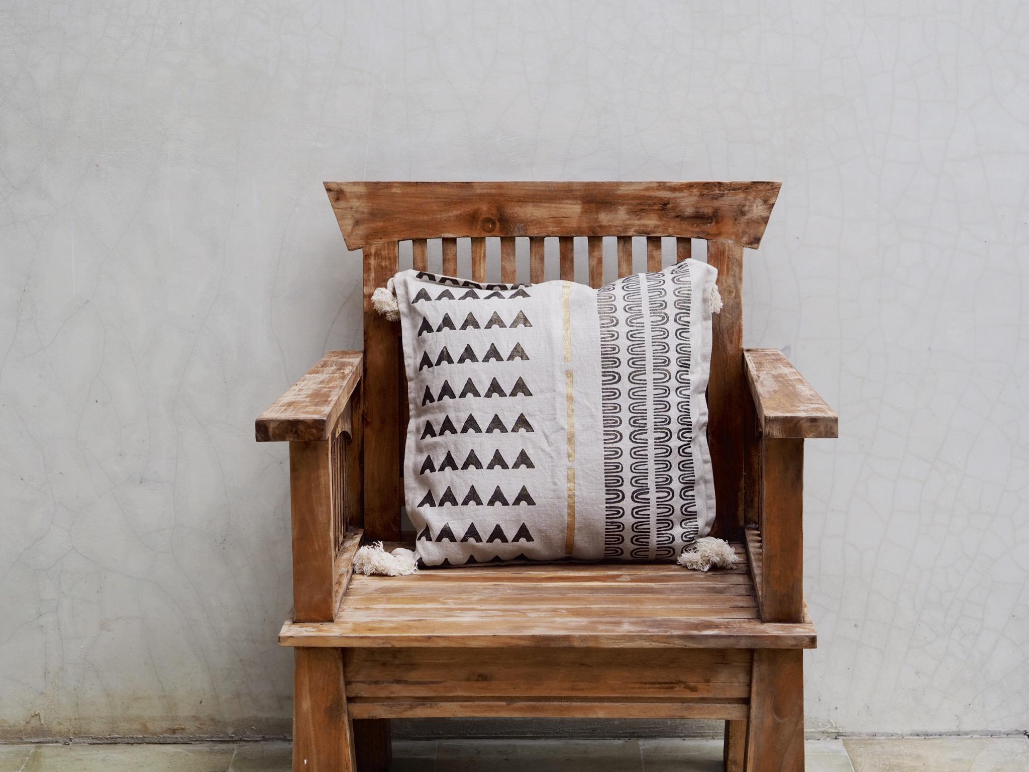 木版プリント/クッションカバー(6)