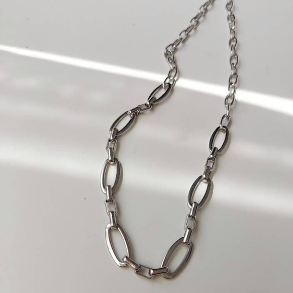 mix big chain necklace RN045 9枚目の画像