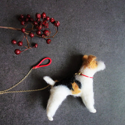 ワイヤーフォックステリア　　犬　　羊毛フェルト 2枚目の画像