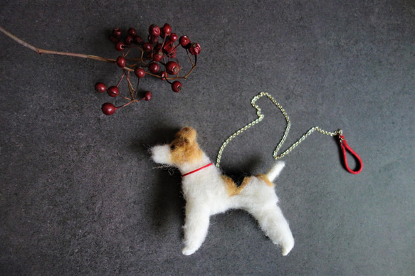 ワイヤーフォックステリア　　犬　　羊毛フェルト 4枚目の画像