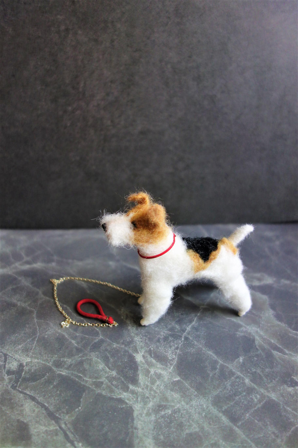ワイヤーフォックステリア　　犬　　羊毛フェルト 5枚目の画像