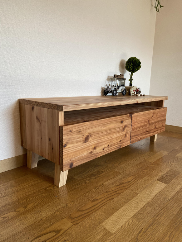 杉無垢の北欧風テレビボード テレビ台 1000×400×400mm テレビ台