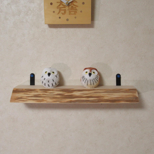 ハンドメイド　耳付き天板　飾り棚 ハンドメイド 耳付き天板 飾り棚