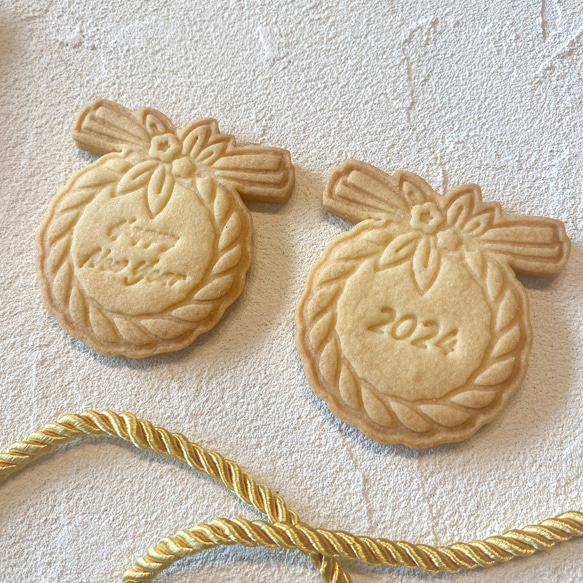 [新年] 注連繩餅乾模具/可愛/禮物/禮物/手工製作/慶祝/新年快樂/新年/舞獅/Okame 第3張的照片