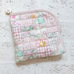 Pink !Pink !パッチワーク＊リバティ&プチロンドミニポーチ カード