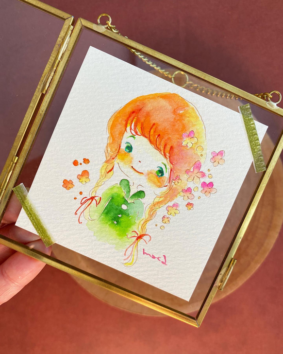 イラスト 色紙依頼 ✳︎水彩イラスト色紙 頼もしい