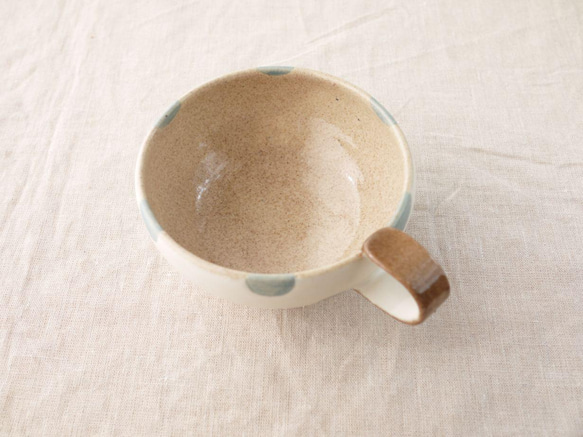 水玉のスープカップ（２個セット） 4枚目の画像