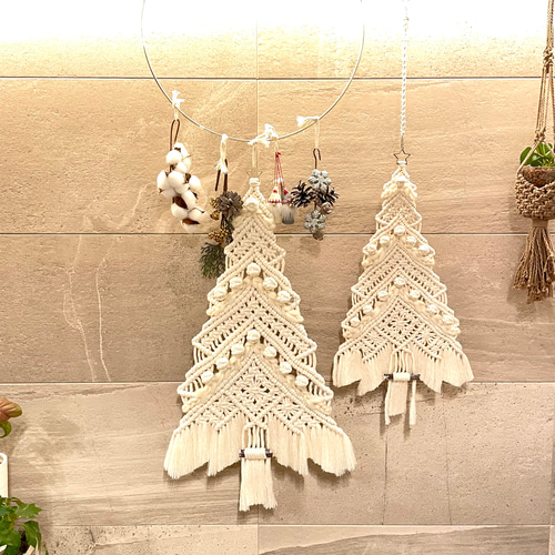 マクラメタペストリー Xmas tree ☆L☆ macrametapestry その他