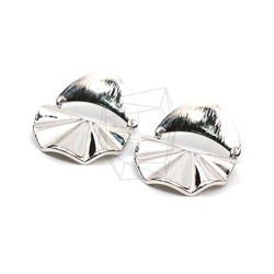 ERG-1924-R【2個入り】ファンシェイプピアス  ,fan shaped Post Earring 2枚目の画像