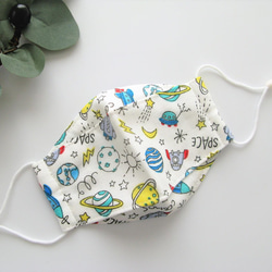 ☆送料無料☆子供用舟形マスク ガーゼタイプ ゴム調整ストッパー付