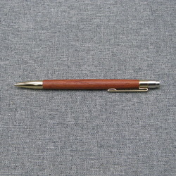 木軸ノック式ボールペン（細軸）ワンピース　花梨 5枚目の画像
