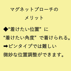 マグネットブローチについて 4枚目の画像