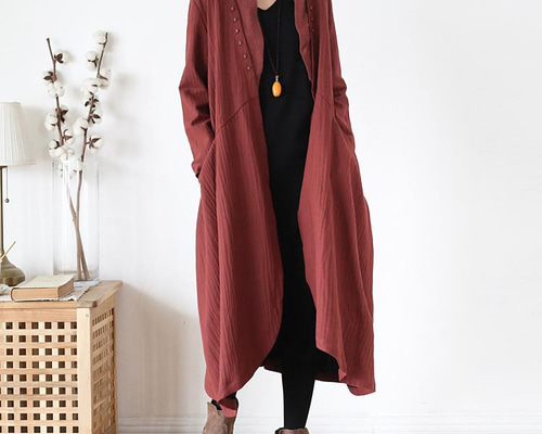 ヨシキヒシヌマ ダッフルコート 絞り加工 ロング コート シワ