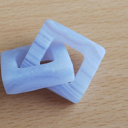 ☆ちょっと不思議な天然石のアクセサリー（ブルーレースアゲートのペンダントトップ）　Dear Friend® 7枚目の画像