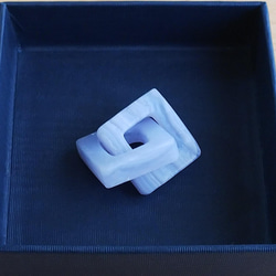 ☆ちょっと不思議な天然石のアクセサリー（ブルーレースアゲートのペンダントトップ）　Dear Friend® 5枚目の画像